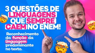 SEMPRE CAI NO ENEM Reconhecimento da função da linguagem predominante no texto [upl. by Aretina906]