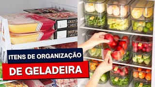 ITENS QUE AJUDARÃO NA ORGANIZAÇÃO DA GELADEIRA [upl. by Nnayt]