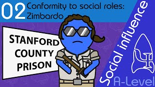 Zimbardo Conformity to social roles  Social influence  A Level Psychology [upl. by Ettennor]