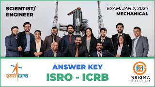 ANSWER KEY  FULLY EXPLAINED  ISRO SCIENTISTENGINEER SC EXAM 2024  MECHANICAL  07012024 [upl. by Nevear]