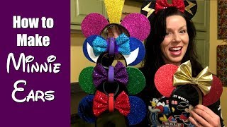 How to make Minnie Mouse Ears for runDisney or other races [upl. by Ettezus186]