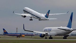 High traffic Paris CDG Airport  🇫🇷 Plane Spotting  210 planes in 2 hours  Close up heavy landing [upl. by Miehar619]