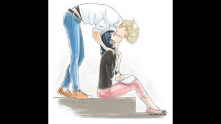 MiraculousMarinette 💕Adrien Shower [upl. by Ecydnac407]