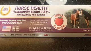 Ivermectin Horse paste 1st dose [upl. by Kirit42]