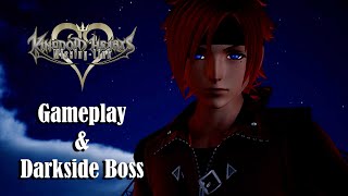 Kingdom Hearts Missing Link  First 20 minutes  Darkside Boss Fight [upl. by Esylla153]