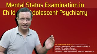 Mental Status Examination in Child and Adolescent Psychiatry MSE in Children and Adolescents [upl. by Iatnahs]