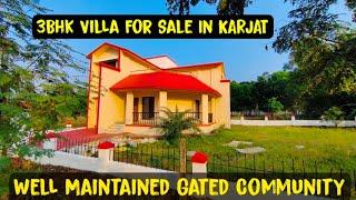 3bhk Villa For Sale in Karjat Well maintained gated community with all amenities9773181911 [upl. by Scriven]