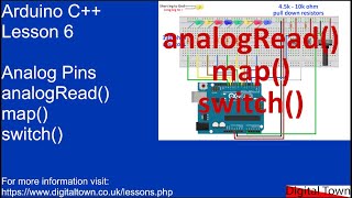 94 Arduino C  Lesson 6 Reading analog pins with analogRead [upl. by Siderf]