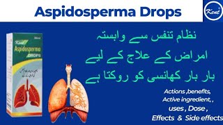 Kent Aspidosperma drops Homeopathic medicine benefits  Aspidosperma drops for lungs disease [upl. by Ajam94]