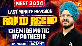 CHEMIOSMOTIC HYPOTHESIS CLASS 11 RAPID REVISION  BOTANY NCERT BASED NEET 2024  BY JAGRAJ SIR [upl. by Parthena]