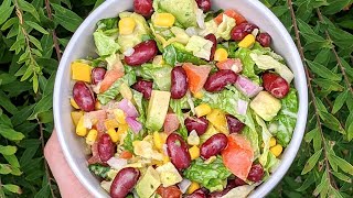 Salade Mexicaine  La MEILLEURE VINAIGRETTE pour les salades [upl. by Gerhardine]