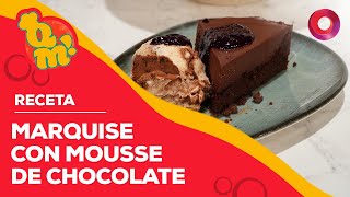 RECETA de MARQUISE CON MOUSSE DE CHOCOLATE  QuéMañana [upl. by Yeliw]