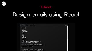 Create beautiful emails using React reactemail showcase [upl. by Ahsiner]