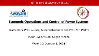 Economic Operations and Control of Power Systems Week 10 [upl. by Pacificas477]