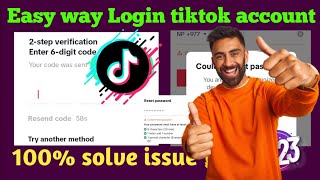 Couldnt reset password tiktok account  2 step verification enter password  forgot email tiktok [upl. by Annol415]