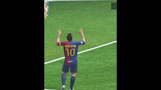 Messi Goal Insane VolleyScissor Kick messi barcelona goals football fifa cr7 ronaldo leo [upl. by Brick]