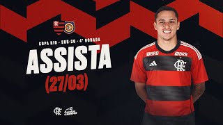 Copa Rio Sub20  Flamengo x Madureira  AO VIVO  2703 [upl. by Aid14]