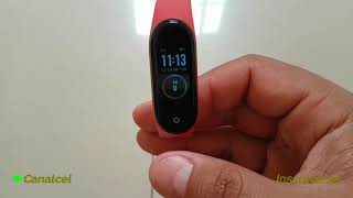 Como configurar data e hora na sua Mi band Demostração [upl. by Dde593]