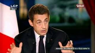 Interview de Nicolas Sarkozy 29012012 [upl. by Lori]