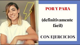 Por y para Todo lo que necesitas saber CON EJERCICIOS Learn spanish [upl. by Migeon]