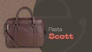 Pasta masculina executiva de couro Scott [upl. by Norac]