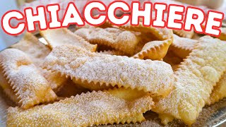 CHIACCHIERE DI CARNEVALE Ricetta Facile  Fatto in Casa da Benedetta [upl. by Cammie]