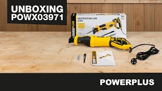 POWERPLUS  POWX03971 reciprozaag Unboxing [upl. by Gnidleif]