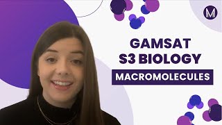 GAMSAT Prep📚  S3 Biology  Macromolecules [upl. by Rehptosirhc793]