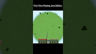 First Time Playing Minecraft Java Edition gaming shorts [upl. by Pasahow]