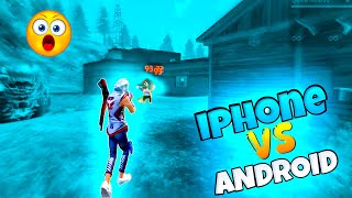 iPhone player vs Android player 😱  part 2  common gaming 20  1vs1ff [upl. by Adnilam]