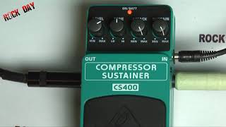 Behringer Compressor Sustainer CS400 Test Review Wojtek Pietraszek [upl. by Aknaib]