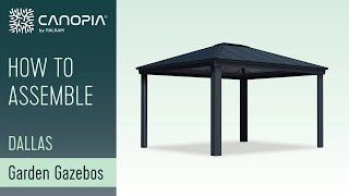 How To Assemble Dallas Garden Gazebo  Canopia FULL GUIDE [upl. by Adrian]