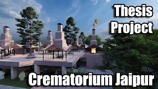 Architectural Thesis  Crematorium Design Jaipur  Lumion Render [upl. by Acissaj]