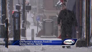 2019 Old Farmers Almanac predicts snowy winter spring [upl. by Erich139]