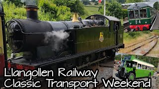 Llangollen Railway Classic Transport Weekend 02072022  Inc steam engine 5619 diesel cars buses [upl. by Machutte]