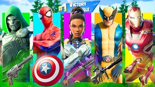 The RANDOM MARVEL SKIN CHALLENGE in Fortnite [upl. by Aynat124]