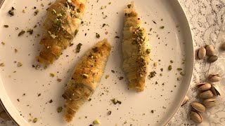 Inspiration Pistazien Crossiant Baklavalecker bir fakirlik fistikli kruvasan baklava bir lezzet [upl. by Francie978]