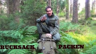 Outdoor Ausrüstung 26  RucksackInhalt für 3 Tage  wie einpacken [upl. by Granoff]