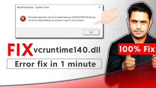 how to fix vcruntime140dll missing error windows 11  fix vcruntime140dll windows 7891011 [upl. by Hsirk23]