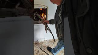 Ignition of the bread oven Over 100 years old oven￼ [upl. by Annoyik393]