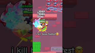 who kills boss the fastest p2 brawlstars [upl. by Aihsined]