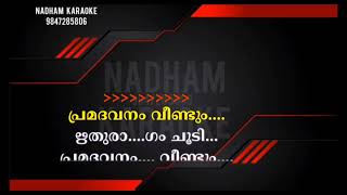 pramadavanam veendum karaoke [upl. by Moynahan991]