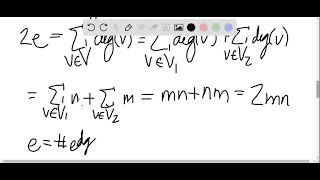 Find the number of edges in the bipartite graph Km n [upl. by Ellimac]