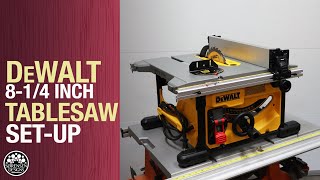 Dewalt 814 Inch Compact Table Saw DWE7485 Setup amp Review [upl. by Ladnek]