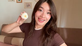 ASMR Eating Mochi Ice Cream [upl. by Hannie]