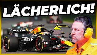 ZAK BROWN VON MCLAREN EXPLODIERT GEGEN MAX VERSTAPPEN  FORMEL 1 [upl. by Sirahc472]