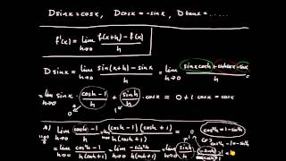 Derivata del 12  standarderivator sinus cosinus och tangens härledning [upl. by Anuahs]