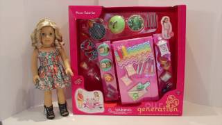 Our Generation Picnic Table Set Review  Perfect For 18inch Dolls [upl. by Janiuszck171]