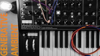 Moog Matriarch Generative Ambient Patch from scratch [upl. by Nosnorb]