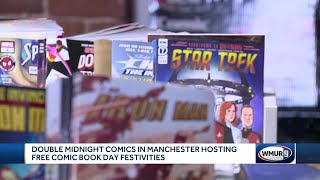 Free comic book day draws a large crowd in Manchester [upl. by Dacy]